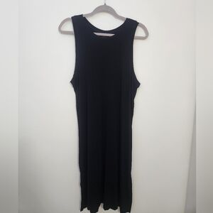 Aerie Women's Black Sleeveless Swing Dress Size L